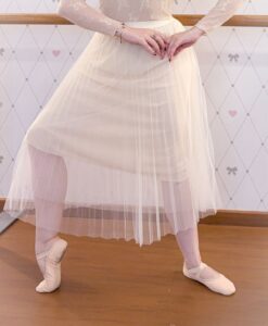 saia romantica tule creme