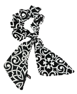 Alternative view of Scrunchie crepe anarruga estampada