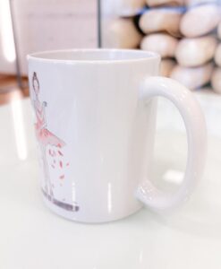 Caneca Com Arte Ilustrada flower pointe