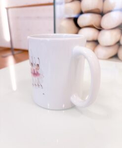Caneca Com Arte Ilustrada amigas do ballet