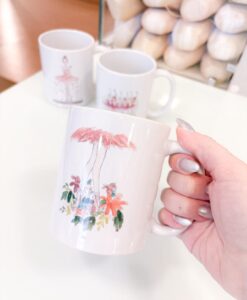 Caneca Com Arte Ilustrada flower pointe